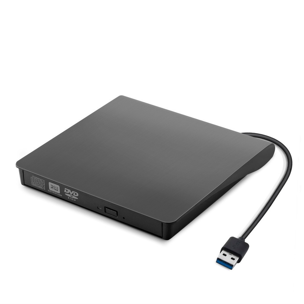 Set đầu đọc đĩa CD/DVD-RW DVD rời cho máy tính kèm hộp đựng và hướng dẫn sử dụng