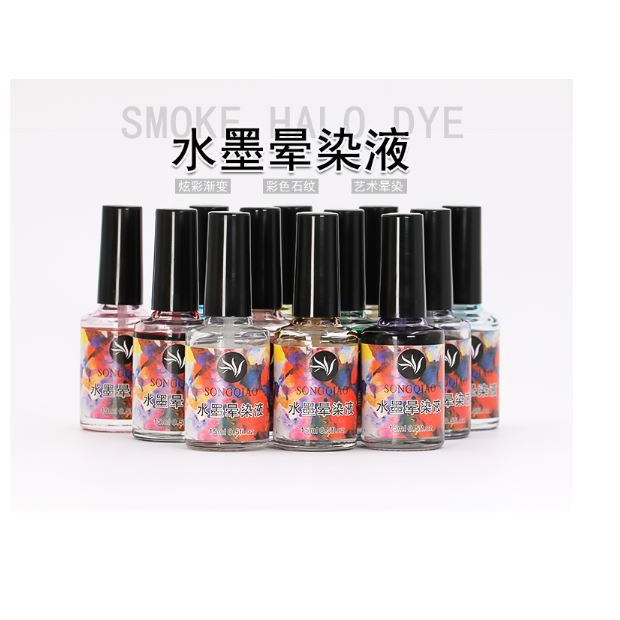 [MỚI 2019] Set 12 chai Cồn loang vẽ móng