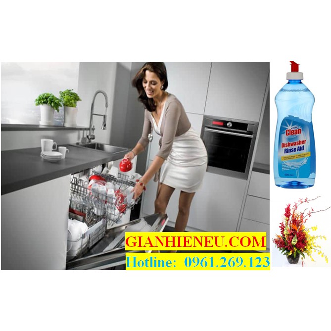 (thị trường Đức) Nước làm bóng bát đĩa dùng với máy rửa bát At Home Clean 500 ml