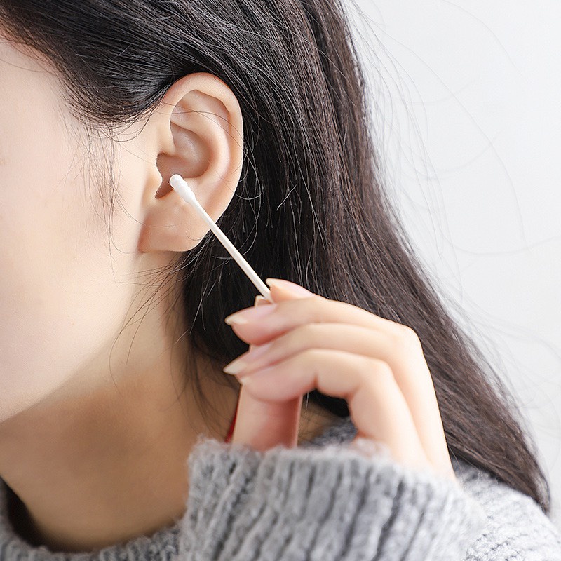 Bông Ngoáy Tai Kháng Khuẩn An Toàn Vệ Sinh Tai Mũi Hộp 200 Chiếc