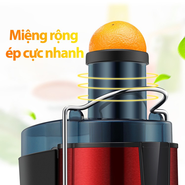 Máy ép trái cây JUICER công suất 400W - Máy ép hoa quả, rau củ - Lọc bã - Bảo hành 12 tháng