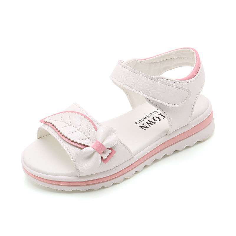 Dép Sandal Quai Ngang Kiểu Dáng Classic Dành Cho Bé Đính Kèm Nơ Thời Trang - Hàng Quảng Châu Cao Cấp