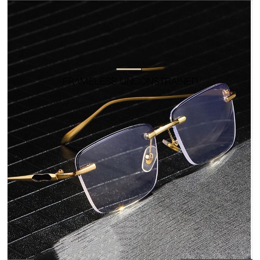 Kính lão thị viễn thị Nhật bản hợp kim titanium mạ crom Nhật Bản KVT93UNIQUI màu Gold bảo hành 1 đổi 1