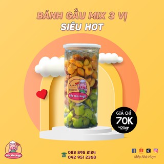 BÁNH GẤU MIX VỊ SIÊU NGON MATCHA SCL VANI BẾP NHÀ HUYN