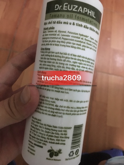 SỮA TẮM GỘI DR. EUZAPHIL POTENT NATURAL CLEANSER 300ML