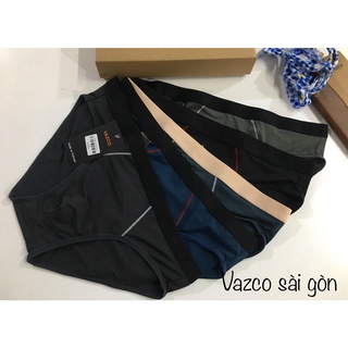 Combo 3 quần lót nam trơn, chất liệu cotton co dãn, thoáng mát vazco.