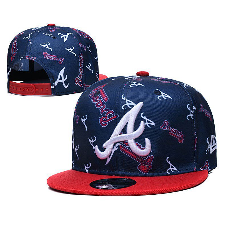 Hot sale MLB Atlanta Braves Caps baseball cap adjustable Hip hop hat classic Metal Label Logo Unisex fashion man and woman TA B0 jSAA