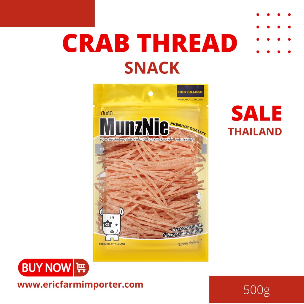 Cua Sợi Snack Thái Lan 🐶 FREE SHIP 🐶 Thức Ăn Dặm Đồ Ăn Dặm Dành Cho Hamster Sóc Chó Mèo