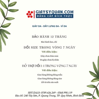 GIÀY LƯỜI DA NAM 714