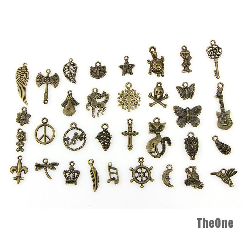 Bộ 50 Mặt Dây Chuyền Phong Cách Retro Dễ Thương