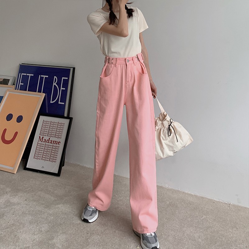 [SẴN HỒNG]-Quần Jean cài khuy (Q130)