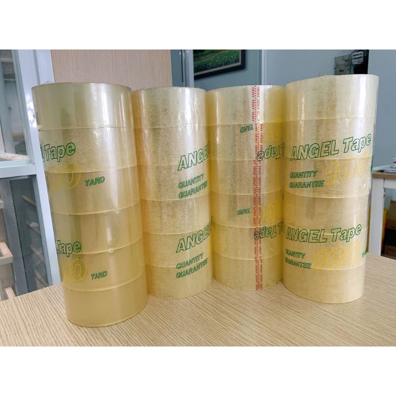 1 Cuộn Băng Keo Trong Đục 100 yard Lõi Siêu Dày