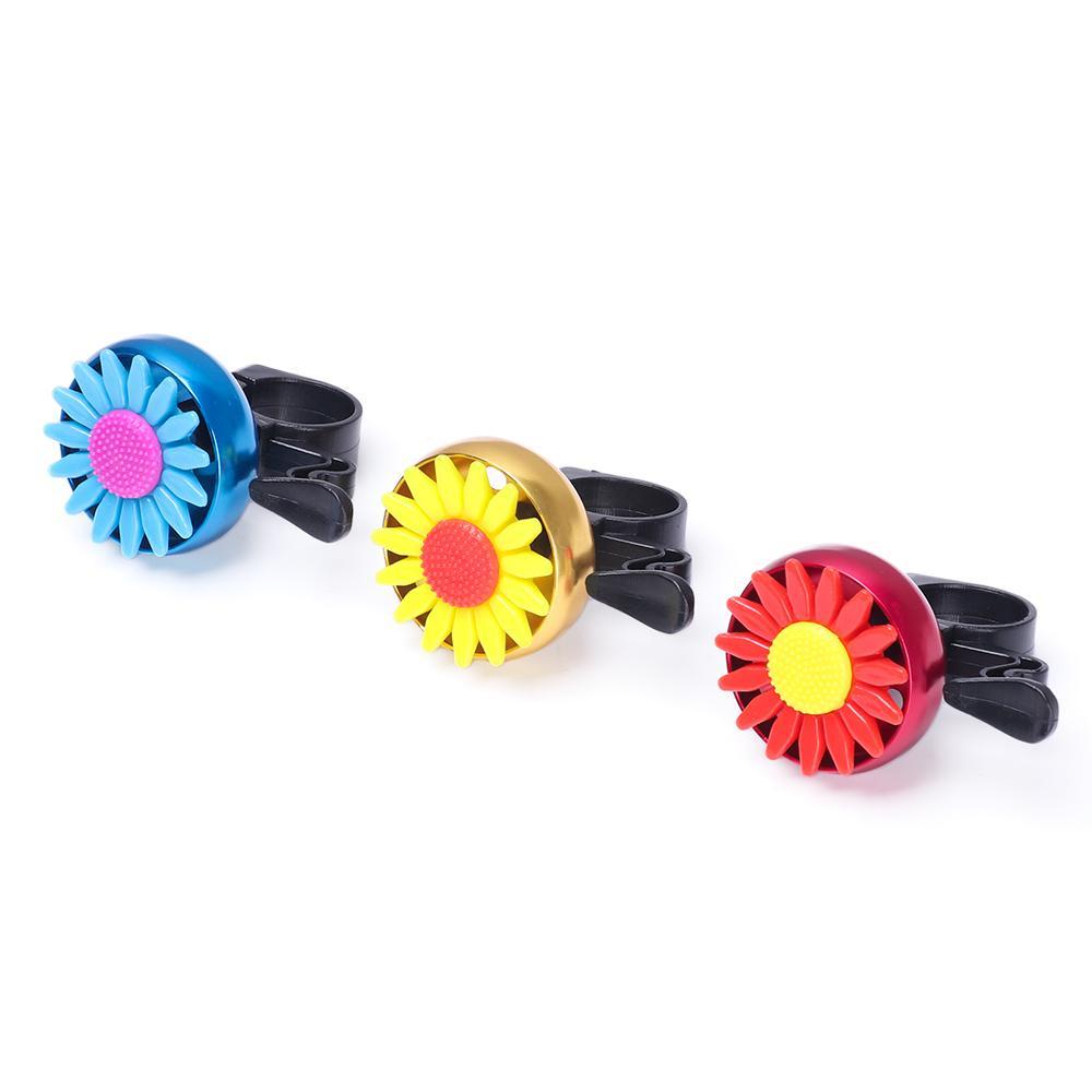 HECCEH 1 Còi Xe Đạp Hình Hoa Cúc Nhiều Màu Sắc Có Âm Thanh