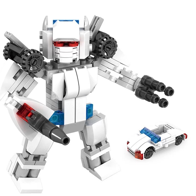 Đồ chơi robot LEQIAZHIXING NO.8519 4NI1 lắp ráp 2 trong 1 cho bé trai