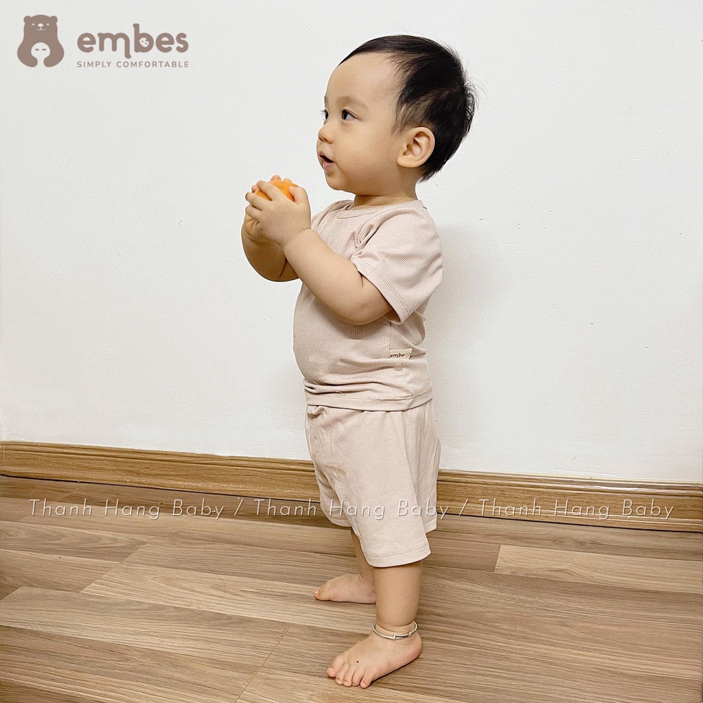 Bô cộc tay cho bé trai bé gái, đồ bộ cho bé gái bé trai thun tăm thanh hằng baby 7kg đến 17 kg