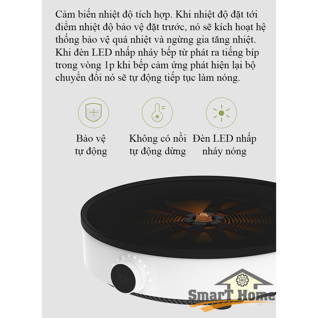 Bếp Điện Từ Xiaomi Mijia Youth DCL002CM Youth Version 2, Nồi Lẩu 2 ngăn Xiaomi Mijia Induction Cooker Chống Dính Cao Cấp