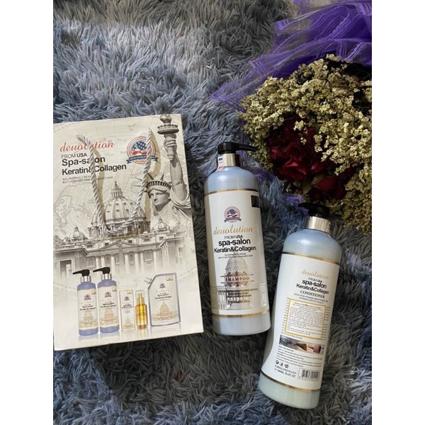 [HÀNG CHÍNH HÃNG] DẦU GỘI XẢ DEVOLUTION SPA SALON HƯƠNG THƠM PHỤC HỒI TÓC HƯ TỔN MỀM MƯỢT CHỐNG RỤNG TÓC