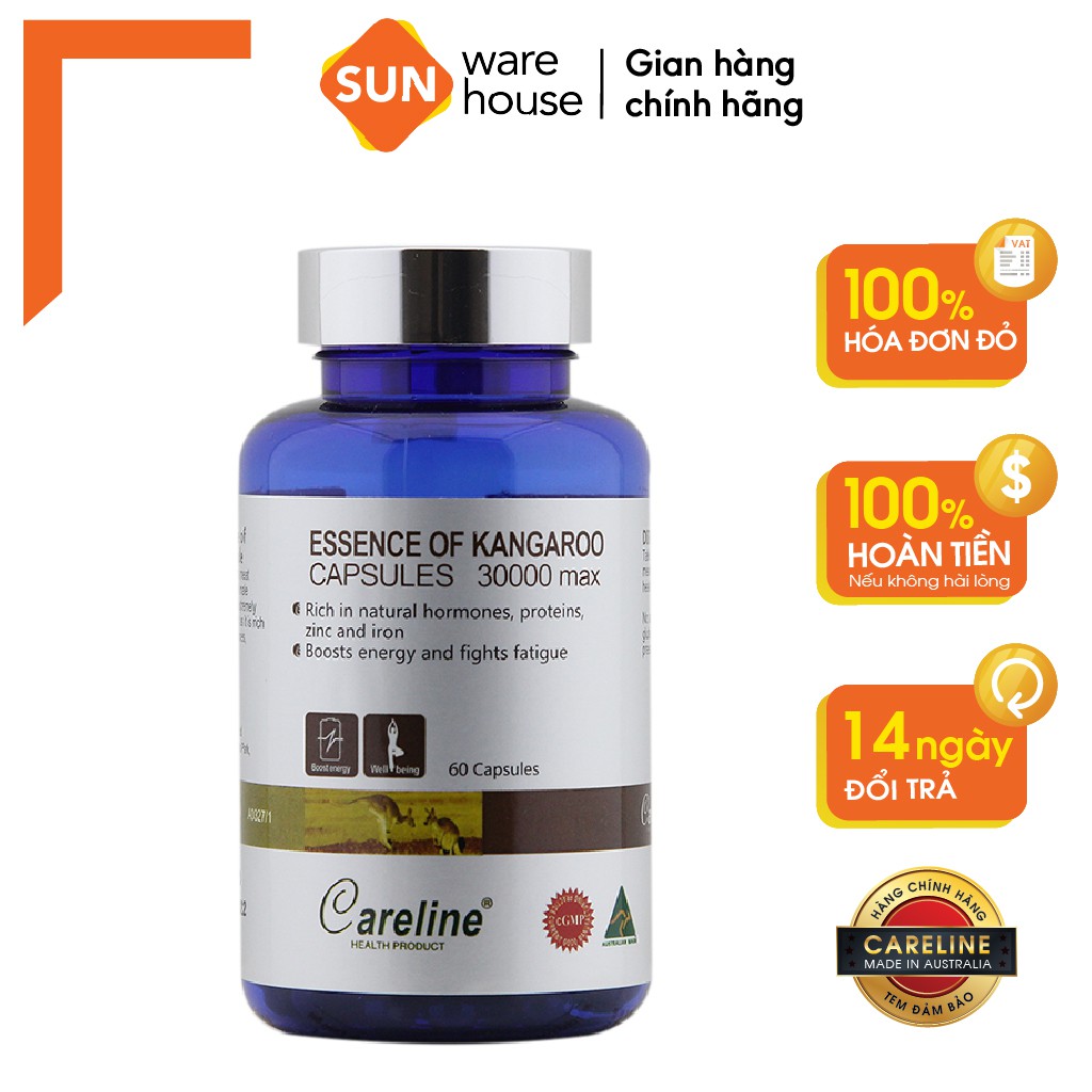 Viên Uống Hỗ Trợ Tăng Cường Sinh Lý Nam CARELINE Essence Of Kangaroo 60 Viên