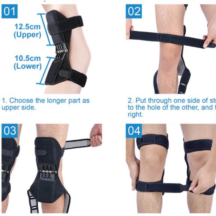 [ 1 Đôi ]KHUNG HỖ TRỢ KHỚP GỐI PowerKnee - NÂNG ĐỠ ĐÔI CHÂN - TRỢ LỰC VÀ BẢO VỆ ĐẦU GỐI Nhập ÂU