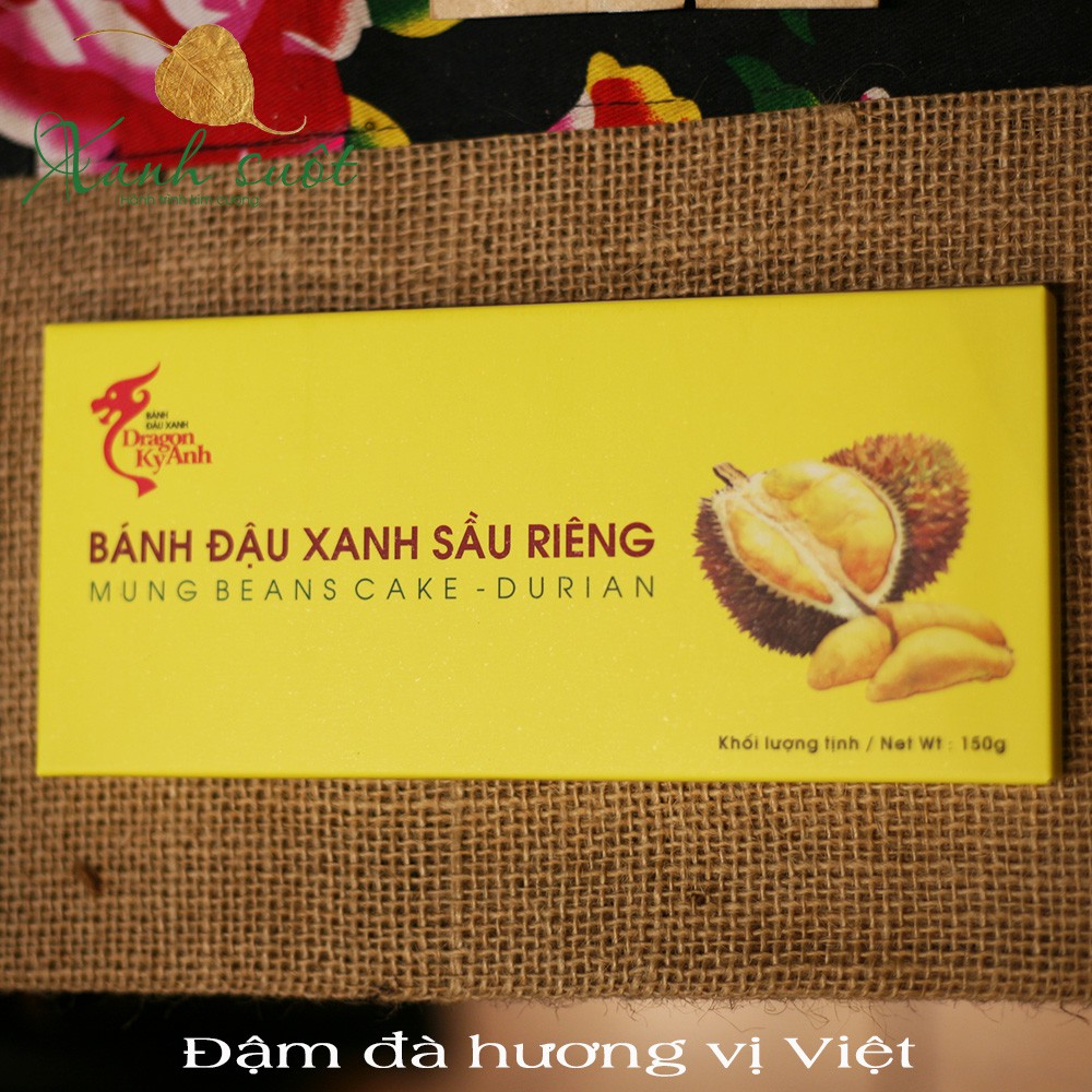 [Dragon Kỳ Anh] Bánh đậu xanh Sầu riêng 150g - Đặc sản Hải Dương