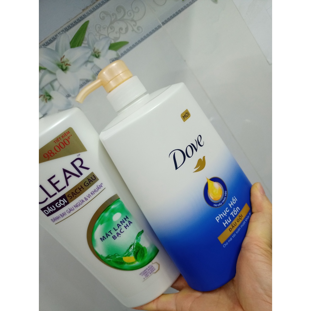 880ml Dầu gội Clear / Dove