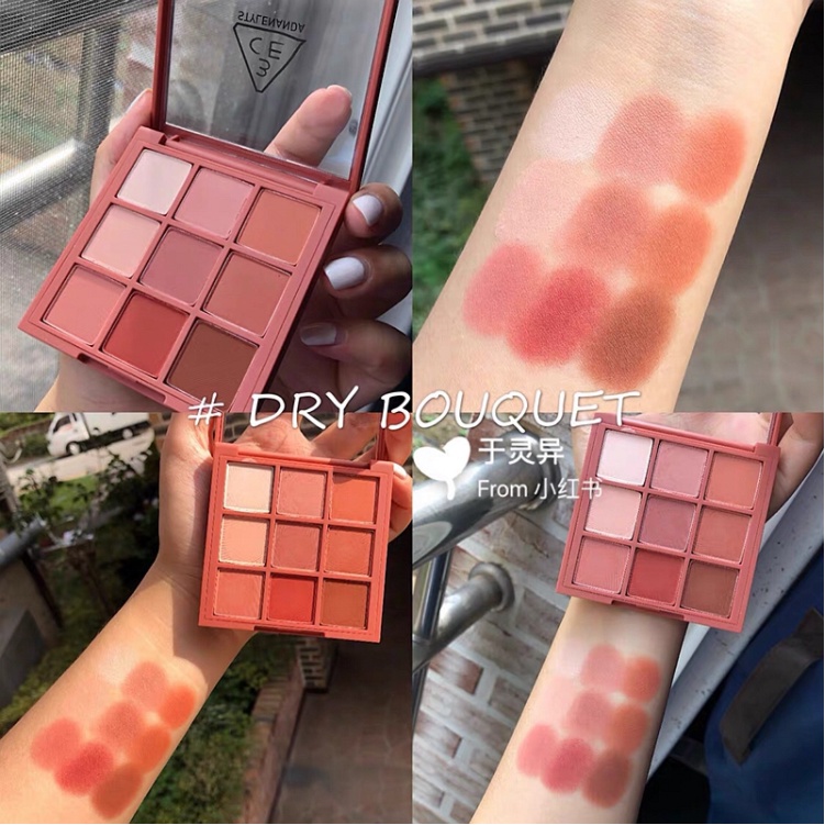 Bảng Phấn Mắt 3ce Bó Hoa Khô Nhiều Màu Sắc