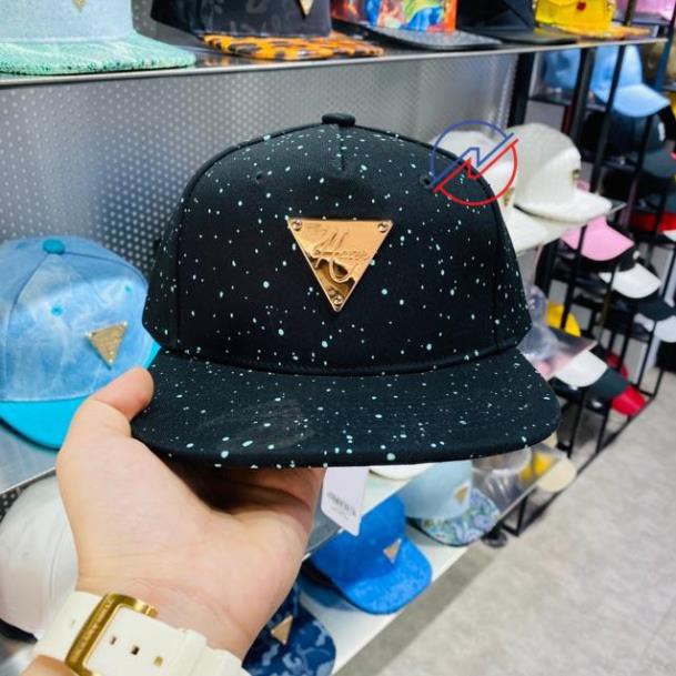 Mũ Nón Hater Snapback Màu Đen Hoạ Tiết Vẩy Sơn Mã HT-196