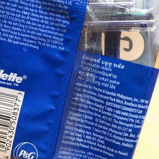 Dao cạo râu Gillette blue II Plus (gói 6 cây) M2T