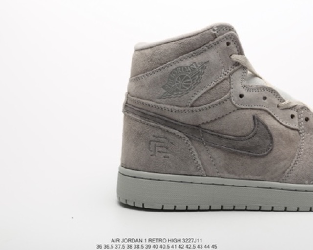 ẢNH THẬT | Giày Thể Thao jordan 1 màu xám da lộn | BigBuy360 - bigbuy360.vn