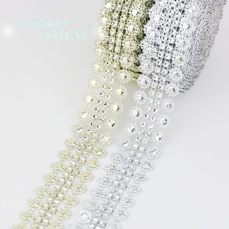 5yards / lot Plastic Rhinestone Home Living Decor