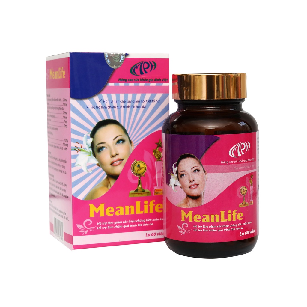 Cân bằng nội tiết tố nữ Meanlife bổ huyết hỗ trợ cải thiện nội tiết tố nữ làm giảm sạm da, nám da và tàn nhang