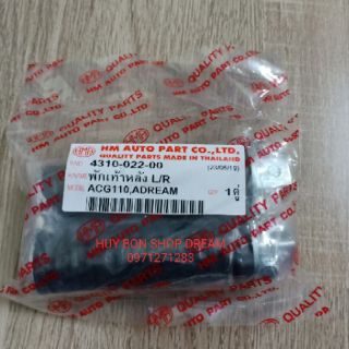 Để chân sau xe dream 2