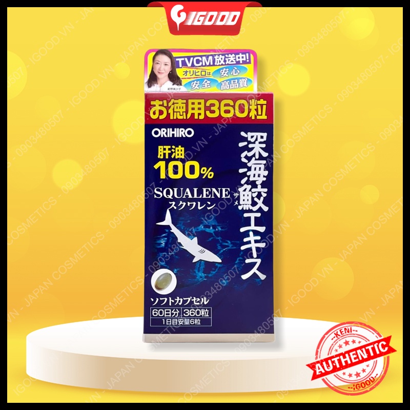 Viên Uống Sụn Vi Cá Mập Orihiro Deep Sea Shark Nhật Bản