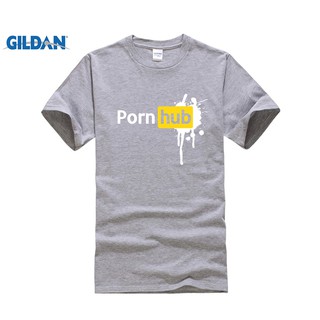 Áo thun nam tay ngắn in chữ Pornhub vui nhộn