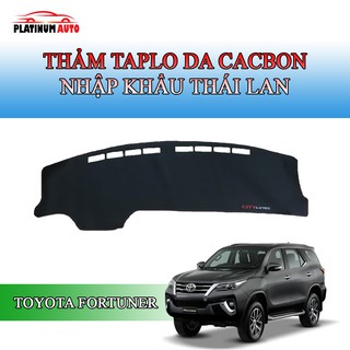 <Tặng ví da>Thảm Taplo Cacbon xe Toyota Fortuner 2017-2020