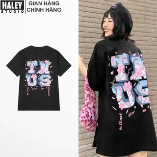 Áo Thun Nữ Nam Cotton Lạnh Unisex Local Brand Haley TN07, Áo Phông Tay Lỡ Form Rộng Thoáng Mát Phong Cách Ovesize