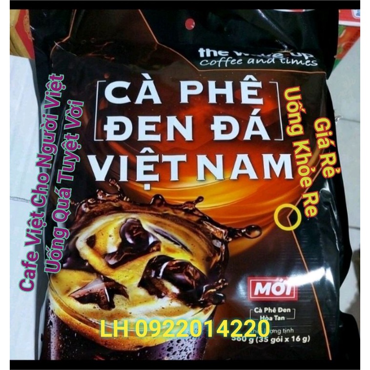 Cafe Wake Up Đen Đá Việt Nam đậm vị thơm ngon (35gói x 16g) | BigBuy360 - bigbuy360.vn