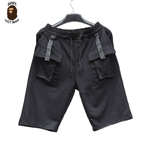 Nhiều mẫu Quần short Nam túi hộp, Quần đùi Nam phong cách Street Wear, Chất liệu Kaki co dãn nhẹ, Màu đen