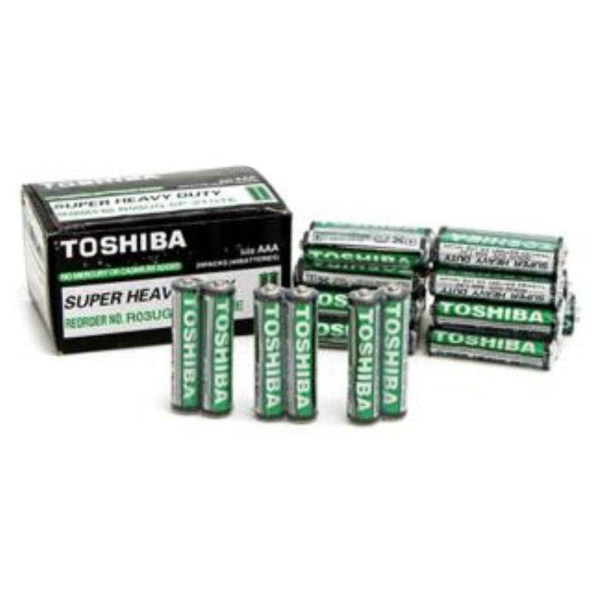 Thùng 25 hộp pin AAA Toshiba.