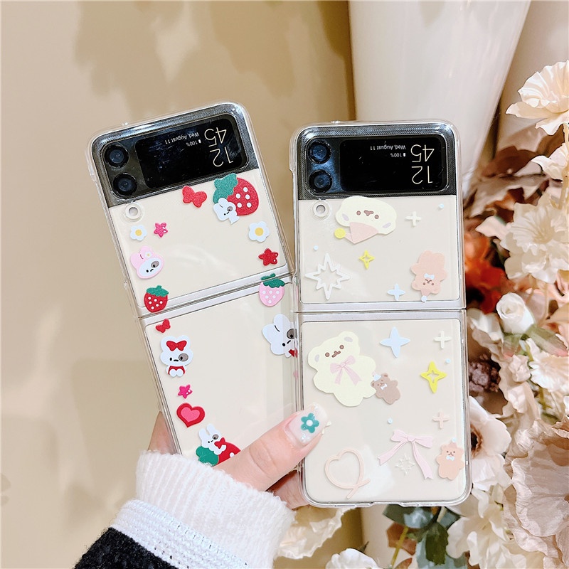Ốp Điện Thoại PC Cứng Trong Suốt Chống Sốc Cho Samsung Galaxy Z Flip 4 5G Z Flip 3