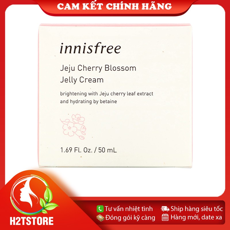 [Hàn Quốc + Authentic] Kem Dưỡng Ẩm Trắng Da Innisfree Jeju Cherry Blossom Jelly Cream 50ml