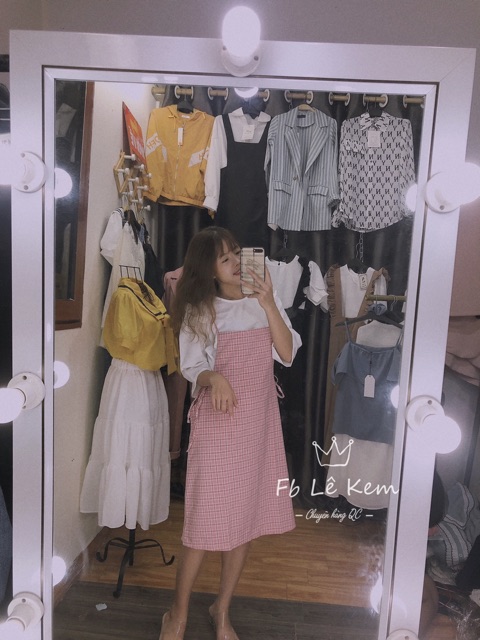 Sét Yếm Váy Áo Kiểu Bánh Bèo Ulzzang Vintage ❤️ Ảnh thật+video