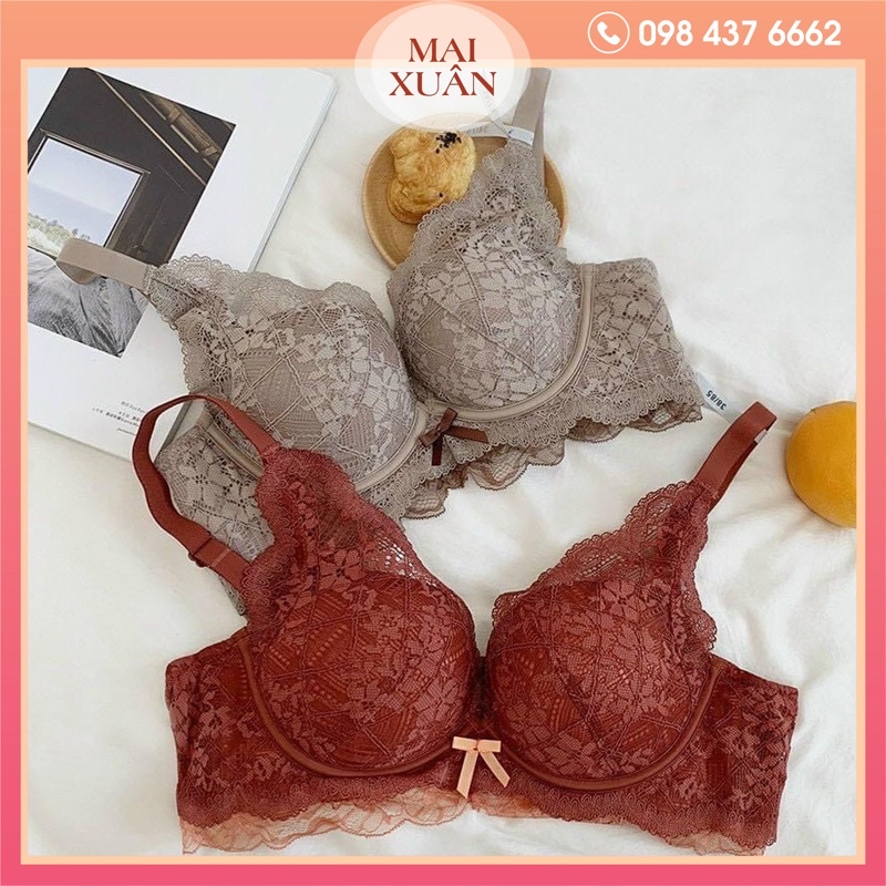 Áo Lót Ren Nâng Ngực Không Gọng Siêu Ôm Đẩy Cao Cấp