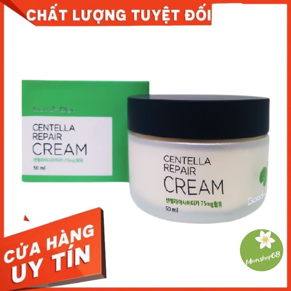 [NHẬP KHẨU CHÍNH HÃNG] KEM RAU MÁ GOODNDOC Dưỡng Ẩm Phục Hồi Trắng Sáng Da Chống Lão Hóa GOODNDOC CENTELLA REPAIR CREAM