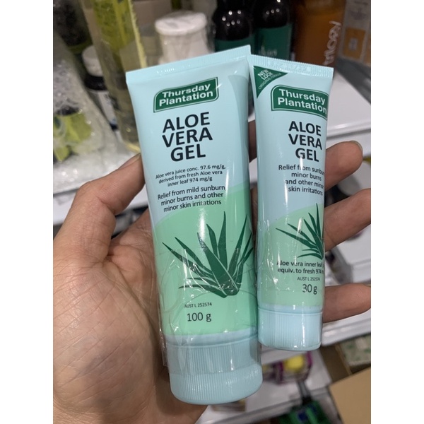 Gel dưỡng ẩm nha đam Thursday Plantation Aloe Vera Gel 30g/100g