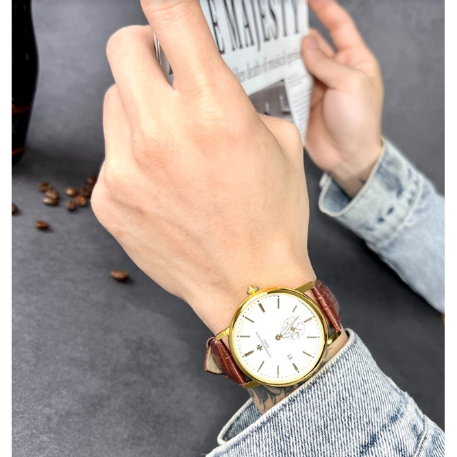 Đồng Hồ Nam Dây Da VAC Chống Nước A38 - Meta Watch