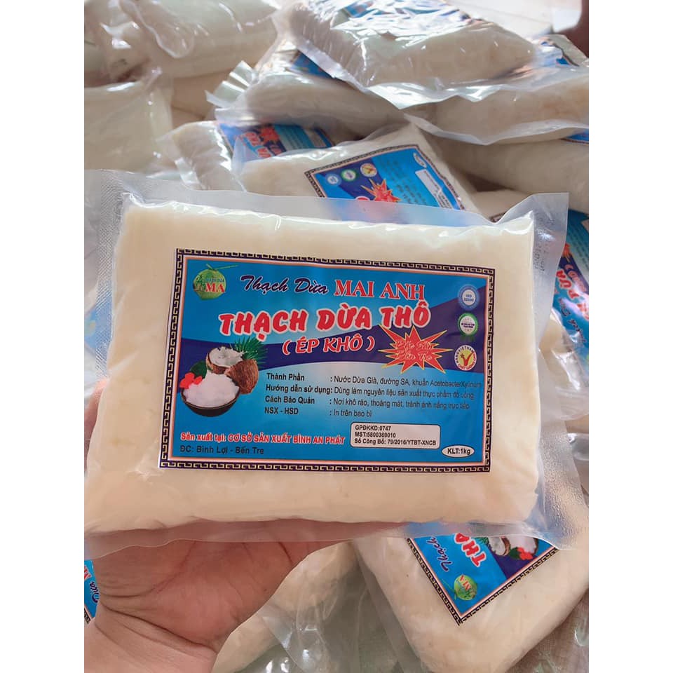 Thạch dừa thô khô mai anh combo 3kg+3 lọ hương