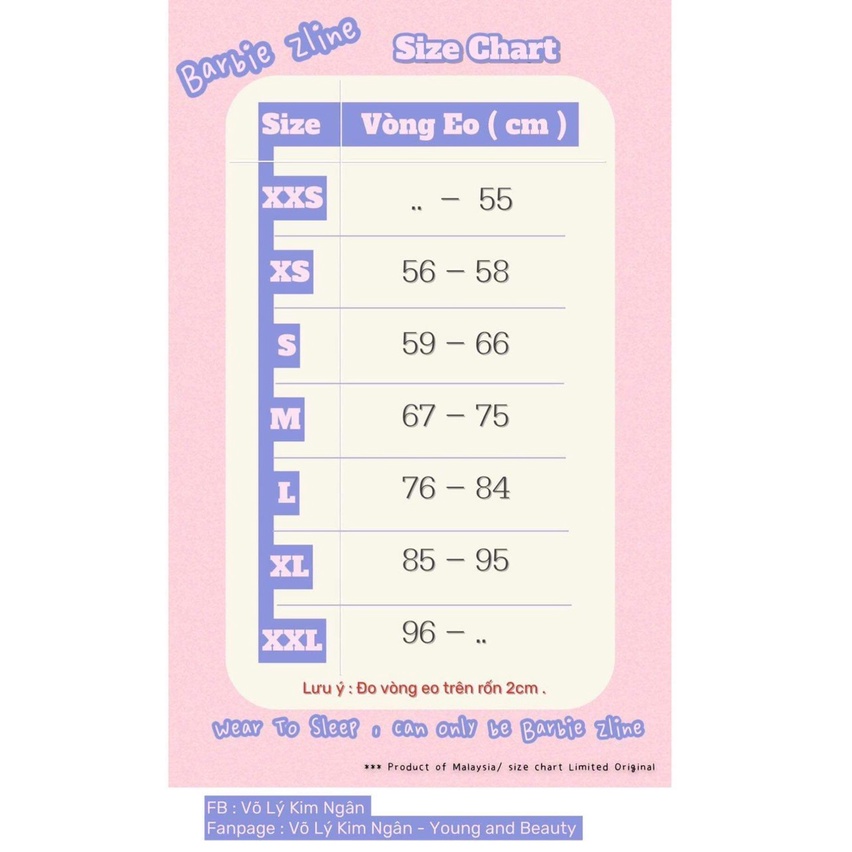 Gen gọt eo Barbie Zline