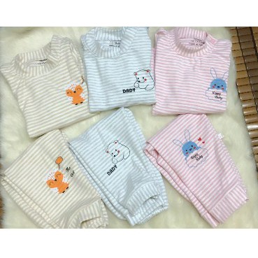 Combo set 2 bộ quần áo dài tay thu đông cho bé