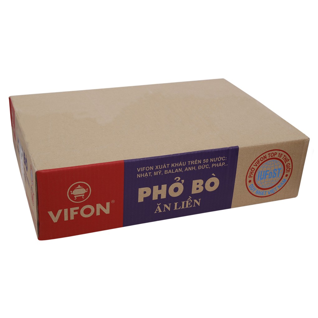 hsd 6.2022_ Thùng 30 gói phở Bò ăn liền Vifon 65g